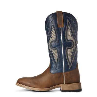 Ariat Solado VentTEK Kahverengi / Lacivert Western Csizma Erkek (30435-298)